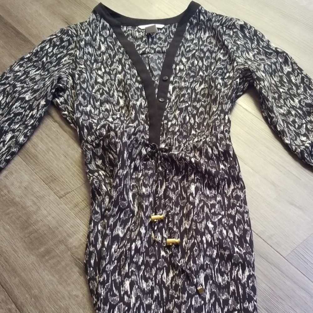 H&M Dress black/white